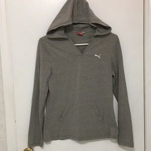 Puma long sleeve hooded tee
